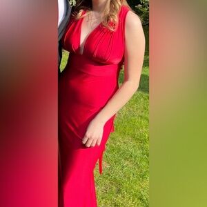 Elegant Maxi Red Dress